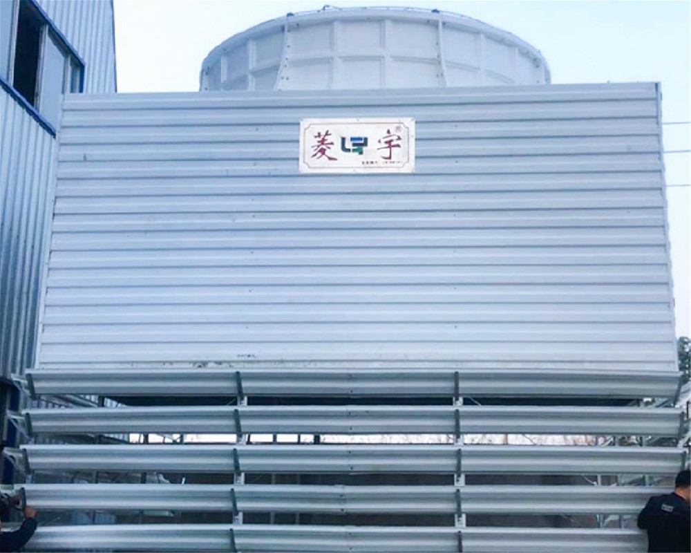 菱宇新款600吨方形逆流式冷却塔【工地实拍】
