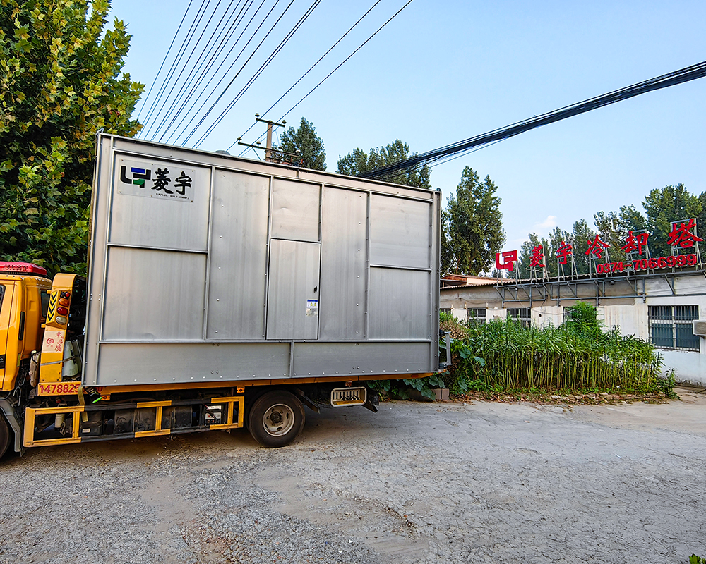 商丘RCH-200T方形横流式全钢制冷却塔出货